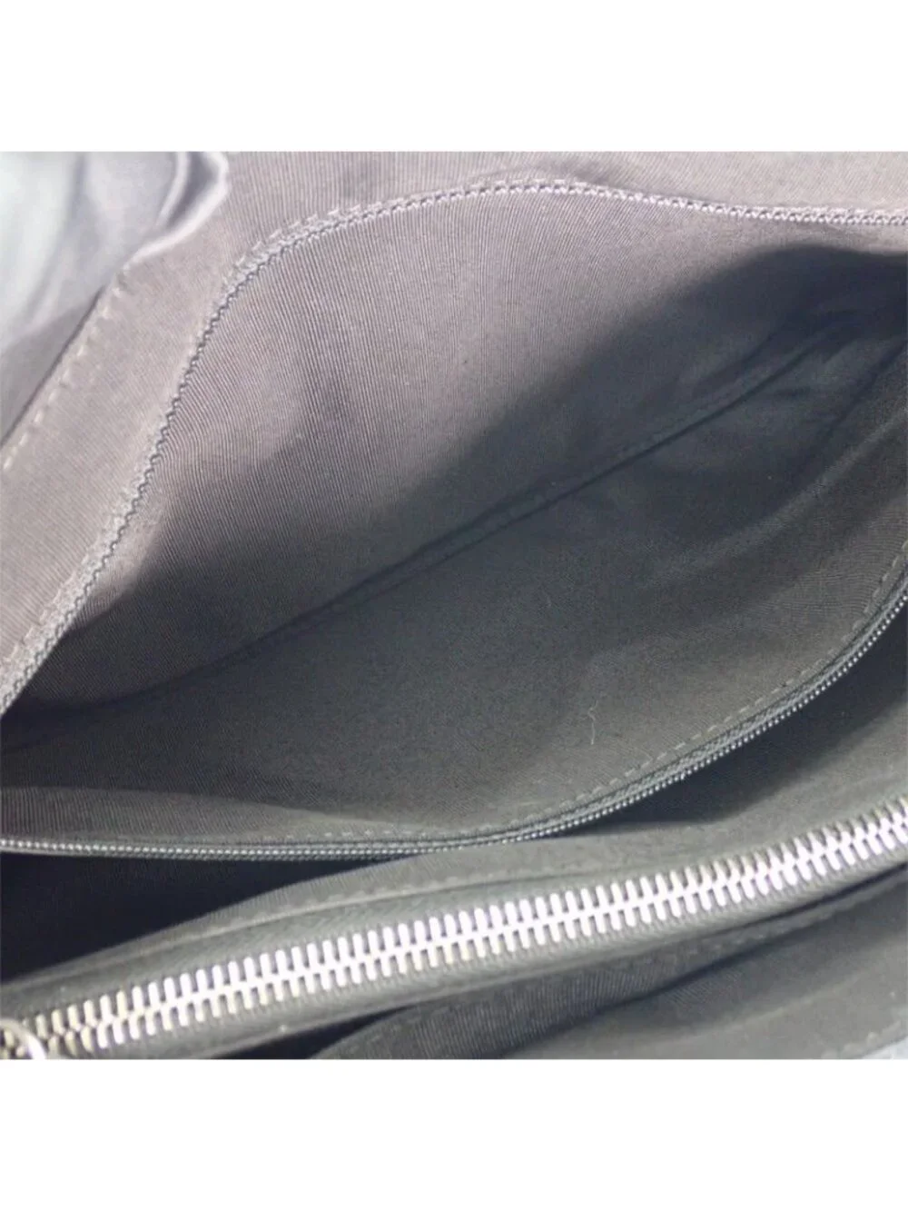 Chanel CC Logo Quilted Tote Bag Denim Leather Black Silver